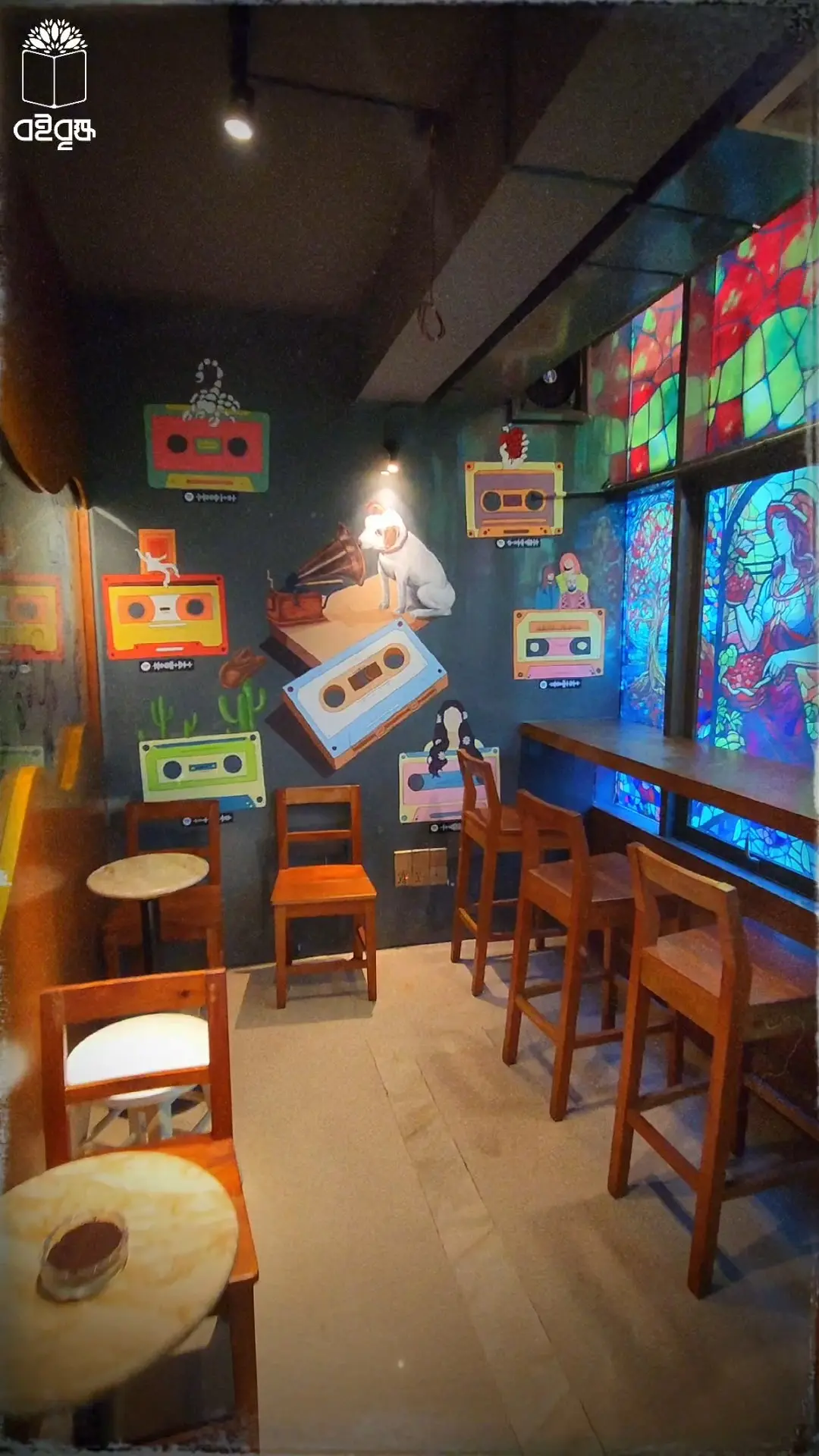 Interior seating at Cafelytics in Dhanmondi