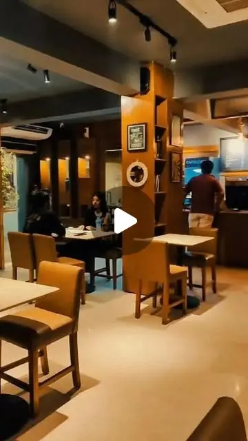 Tables and counter inside the main Cafelytics room